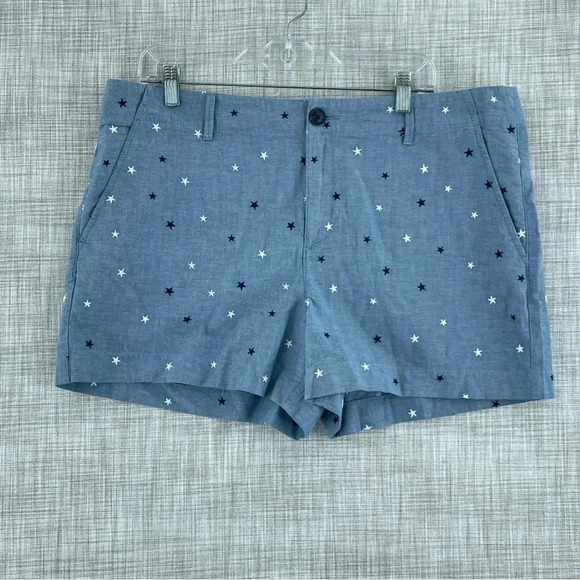 NWT LOFT Womens Size 14 The washed twill short 4" 0064 - Picture 1 of 11